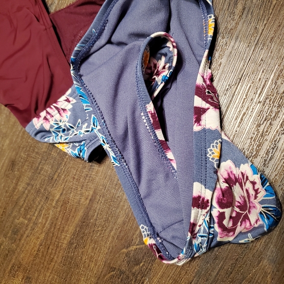The Bikini Lab S Floral Color Block Swimsuit Onepiece - Picture 2 of 4